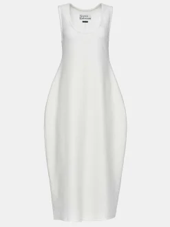 Women Source Unknown Clothing-Adua Vase Midi Dress, White