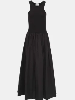 Women Source Unknown Dresses-Amal Drop Waist Racer Tank Dress, Black