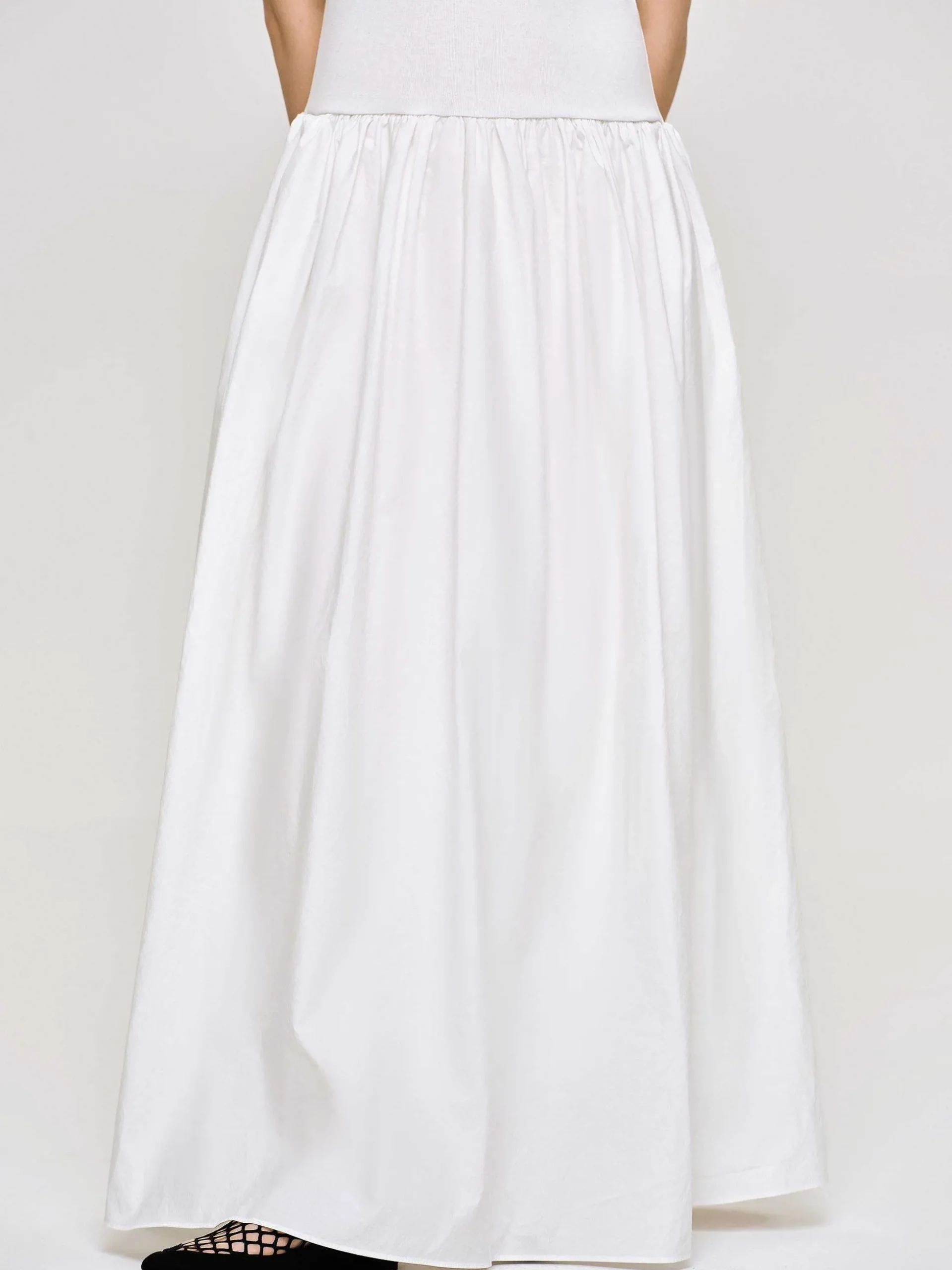 Women Source Unknown Clothing-Amal Drop Waist Racer Tank Dress, White