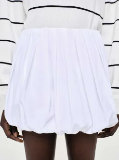 Women Source Unknown Bottoms-Balloon Miniskirt, White