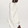 Women Source Unknown Accessories-Becca Oversized High Roll Knit Pullover, White