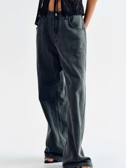Women Source Unknown Denim-Boyfriend Pigment Jeans, Sharkskin