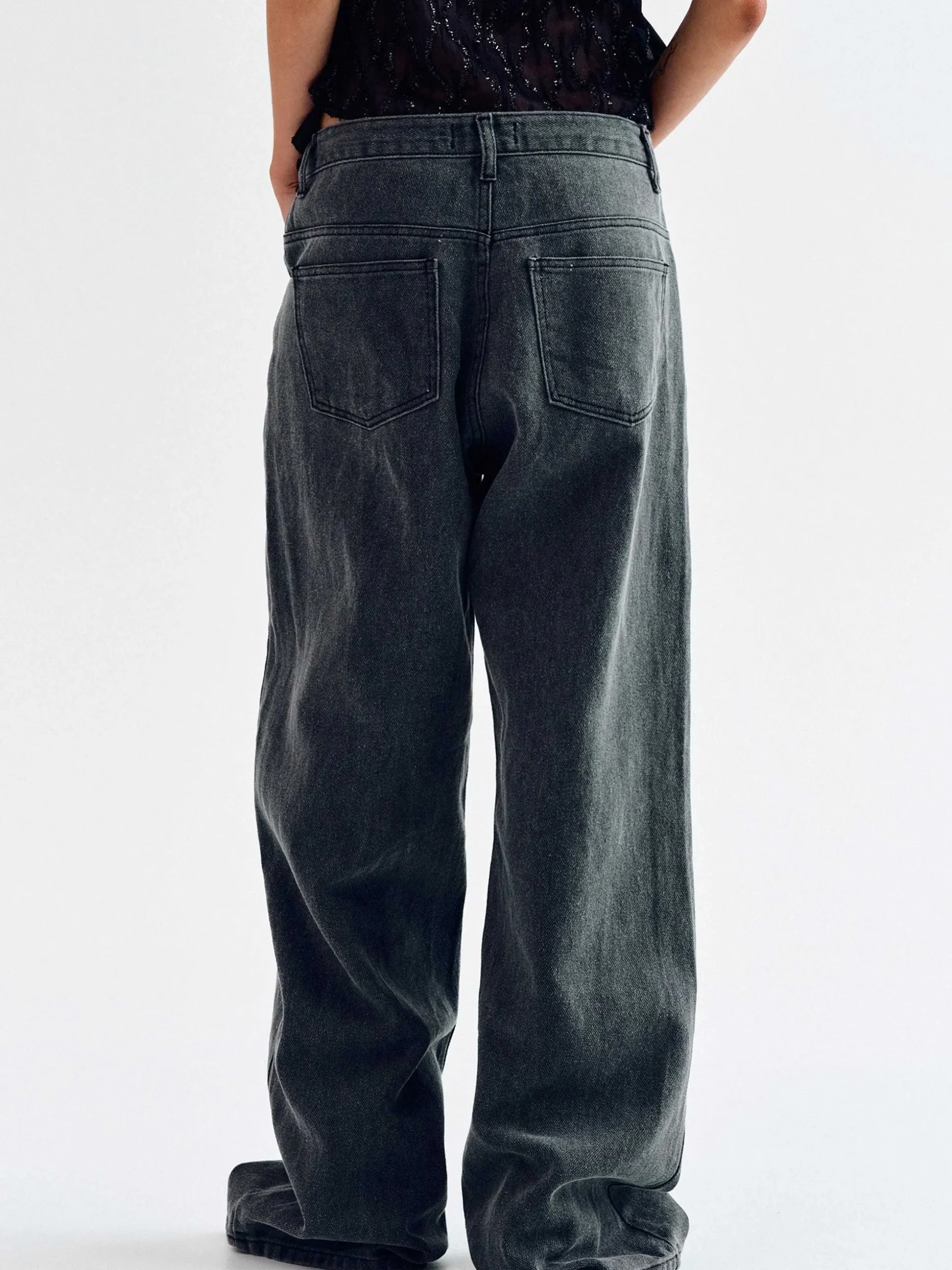 Women Source Unknown Denim-Boyfriend Pigment Jeans, Sharkskin