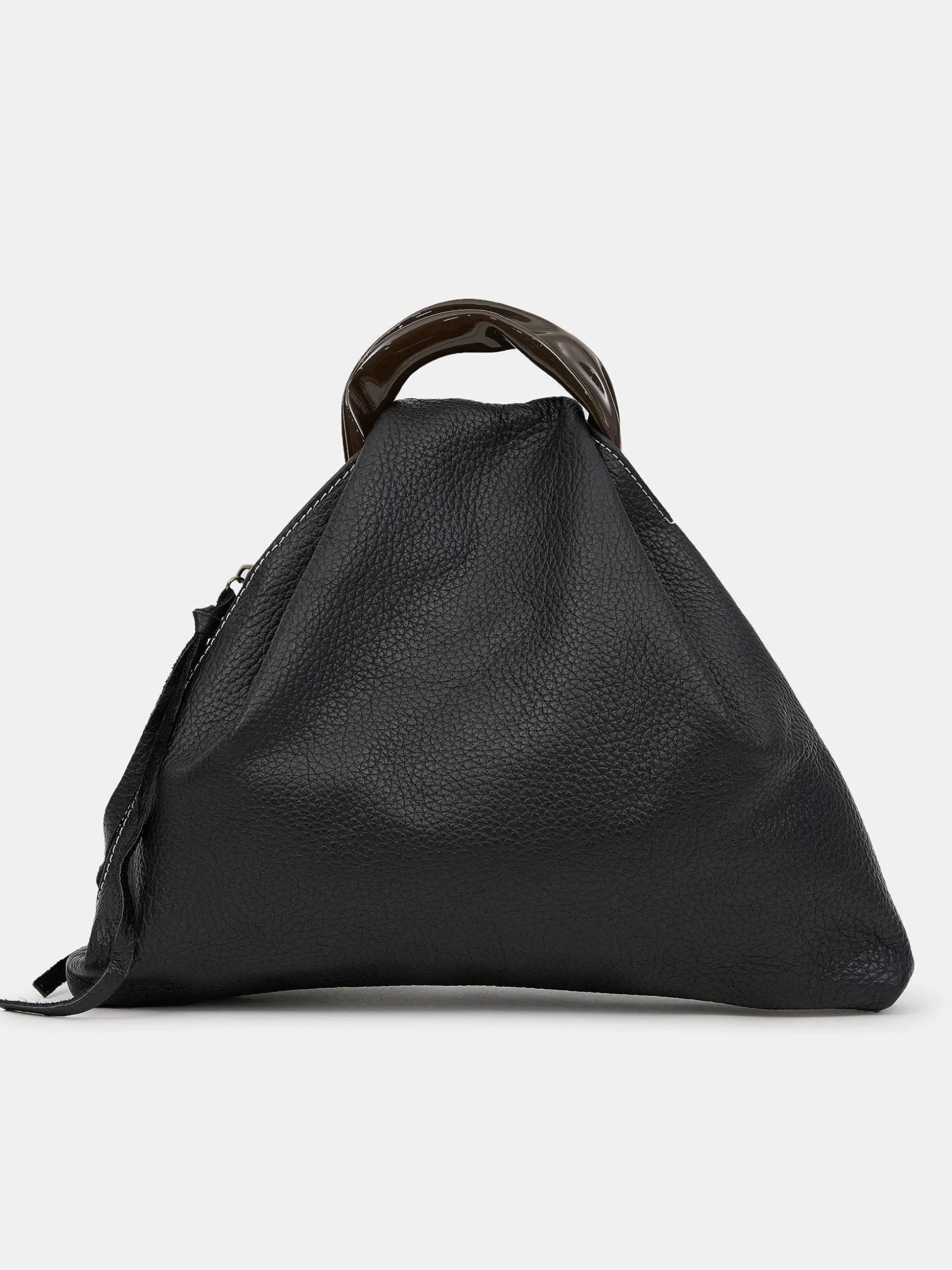 Women Source Unknown Shoes & Bags-Calfskin Triangle Tote, Black