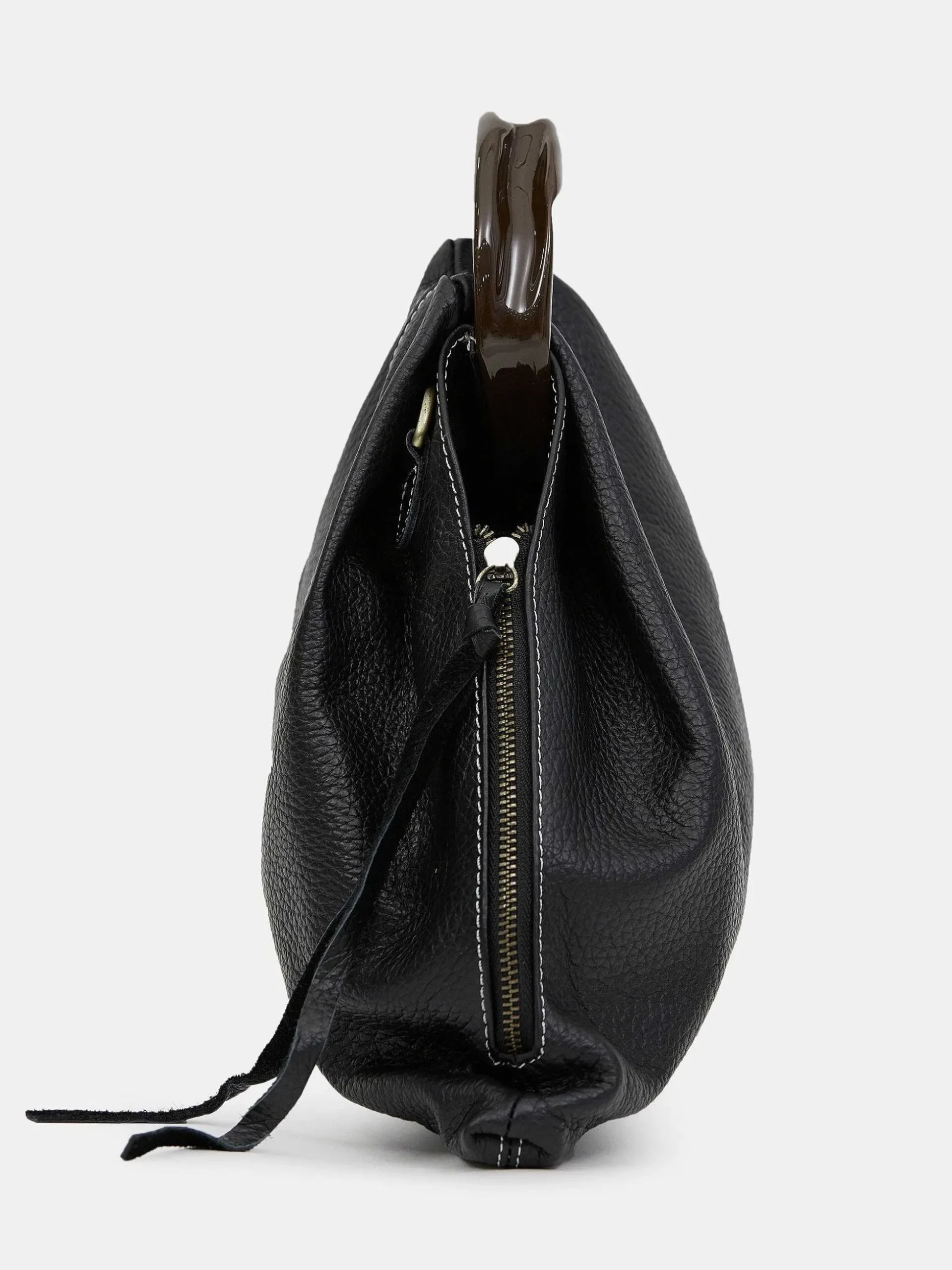 Women Source Unknown Shoes & Bags-Calfskin Triangle Tote, Black