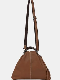 Women Source Unknown Shoes & Bags-Calfskin Triangle Tote, Brunette