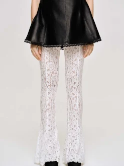 Women Source Unknown Accessories-Chantilly Lace Pants, White