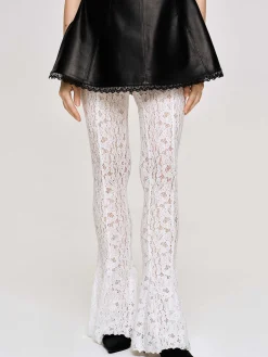 Women Source Unknown Accessories-Chantilly Lace Pants, White