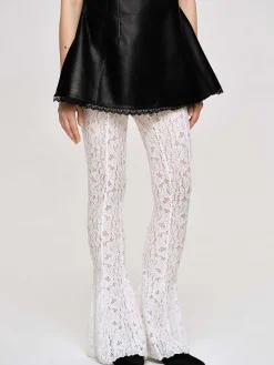 Women Source Unknown Accessories-Chantilly Lace Pants, White
