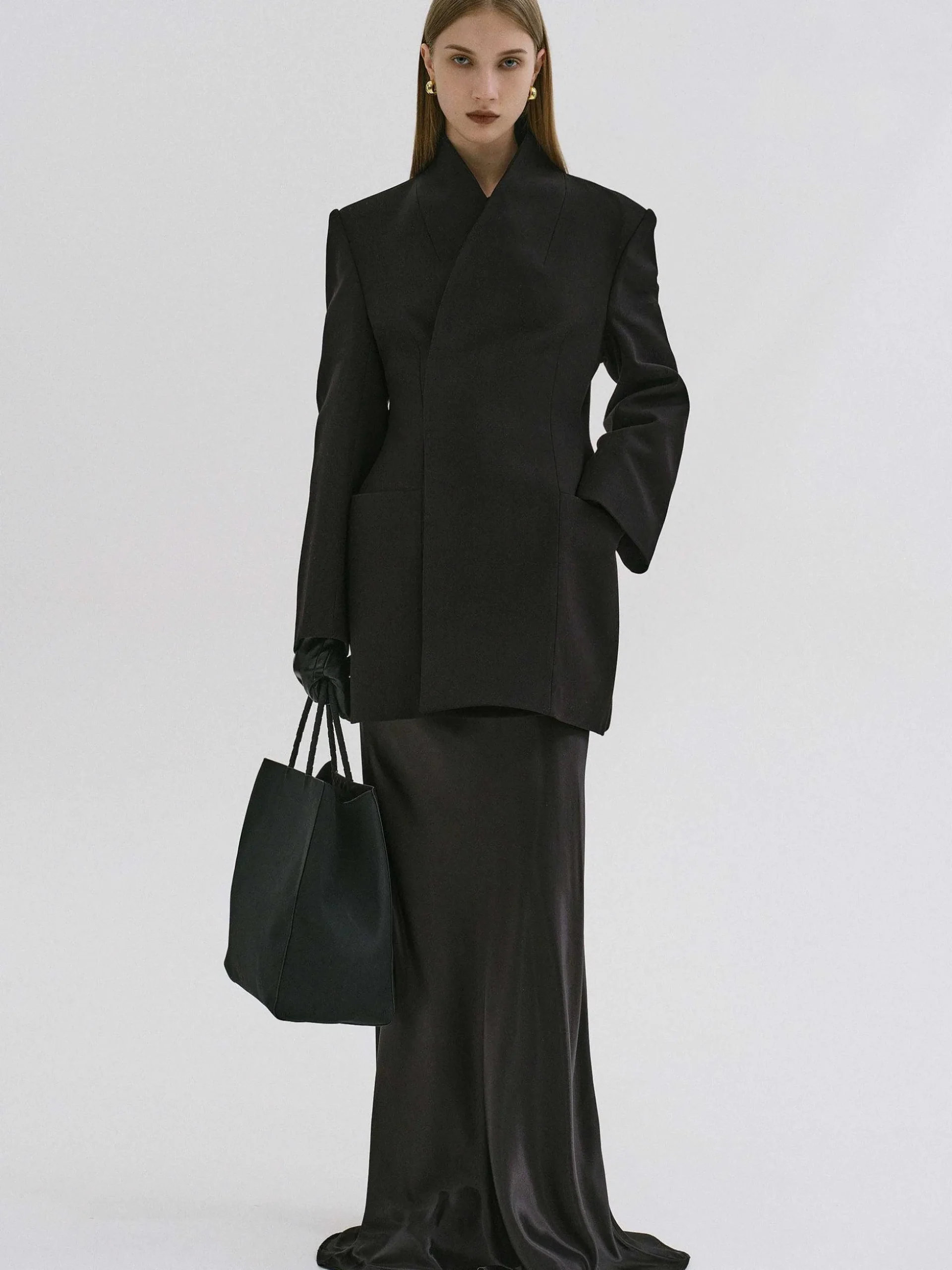 Women Source Unknown Outerwear-Corrin Wrap Blazer, Black