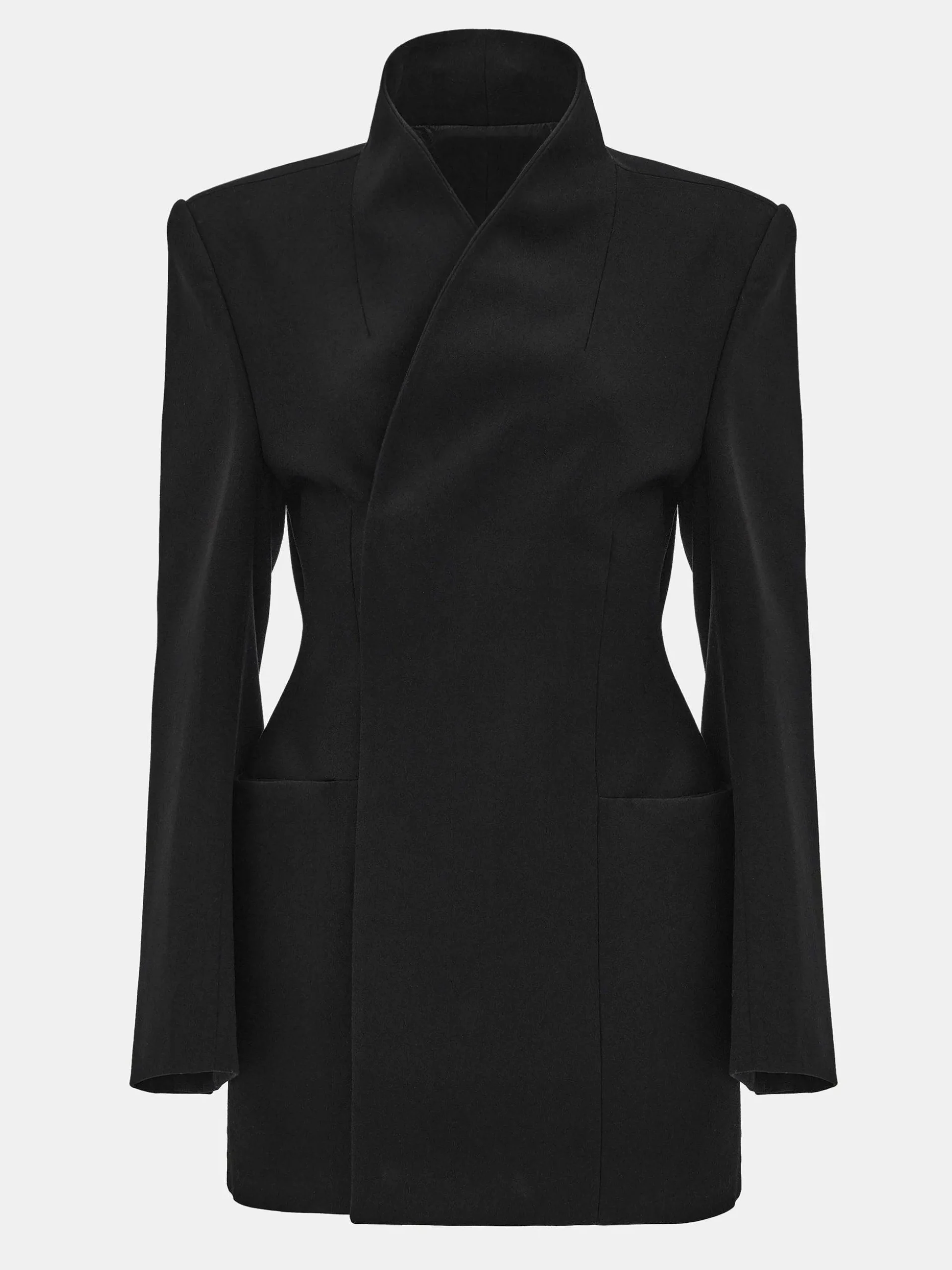 Women Source Unknown Outerwear-Corrin Wrap Blazer, Black