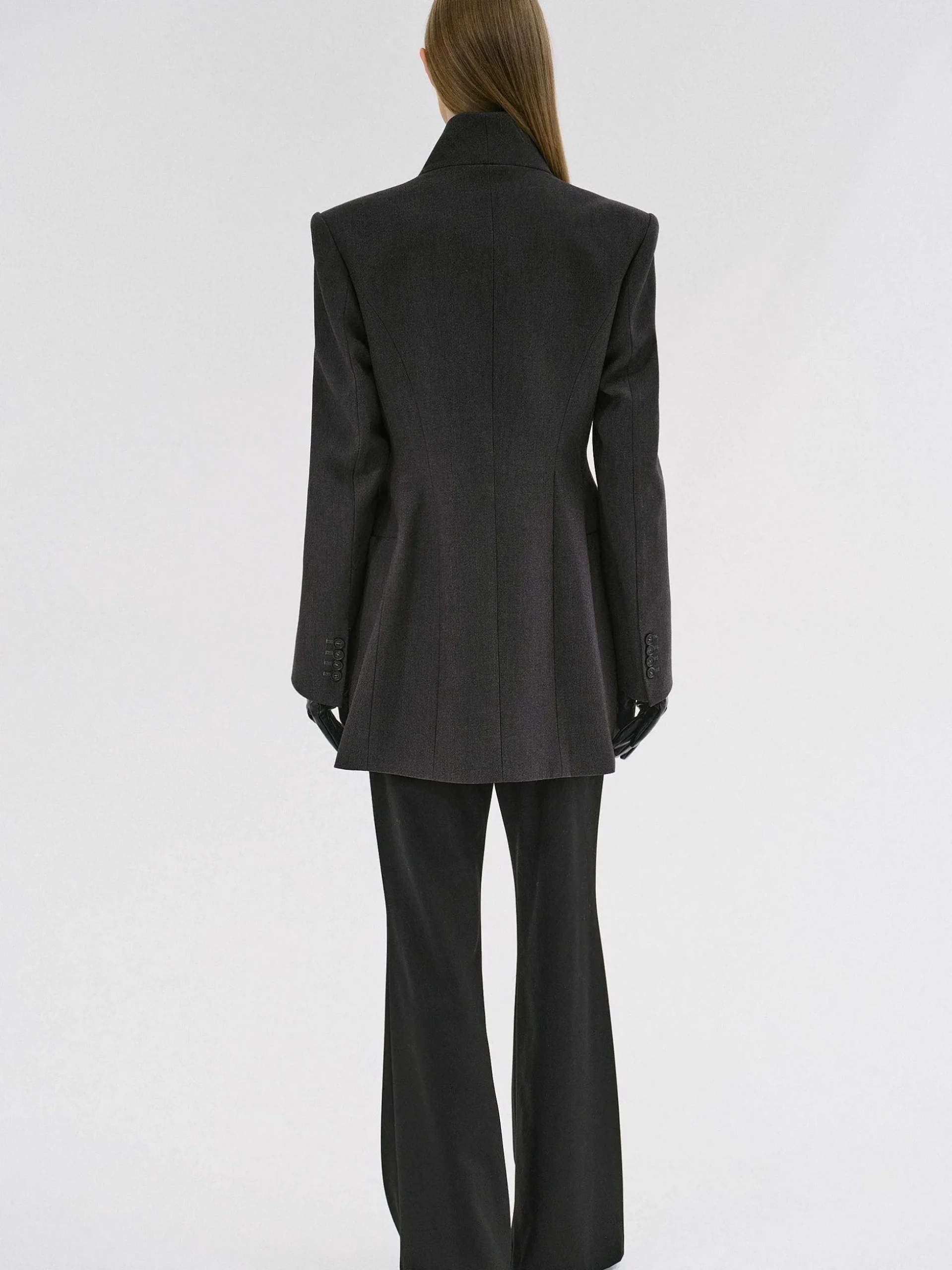 Women Source Unknown Outerwear-Corrin Wrap Blazer, Charcoal