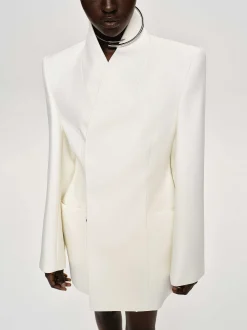 Women Source Unknown Outerwear-Corrin Wrap Blazer, Cream