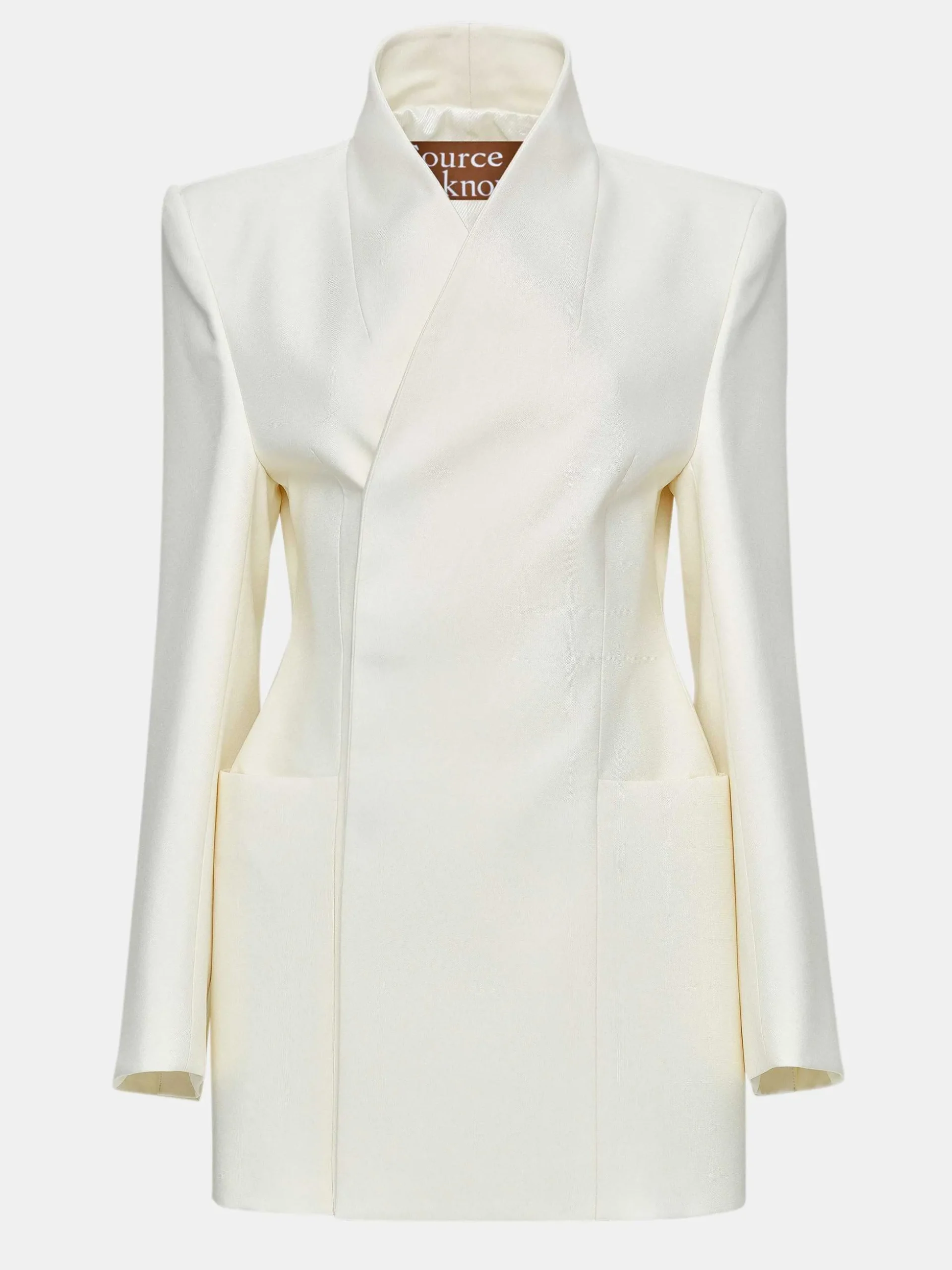 Women Source Unknown Outerwear-Corrin Wrap Blazer, Cream