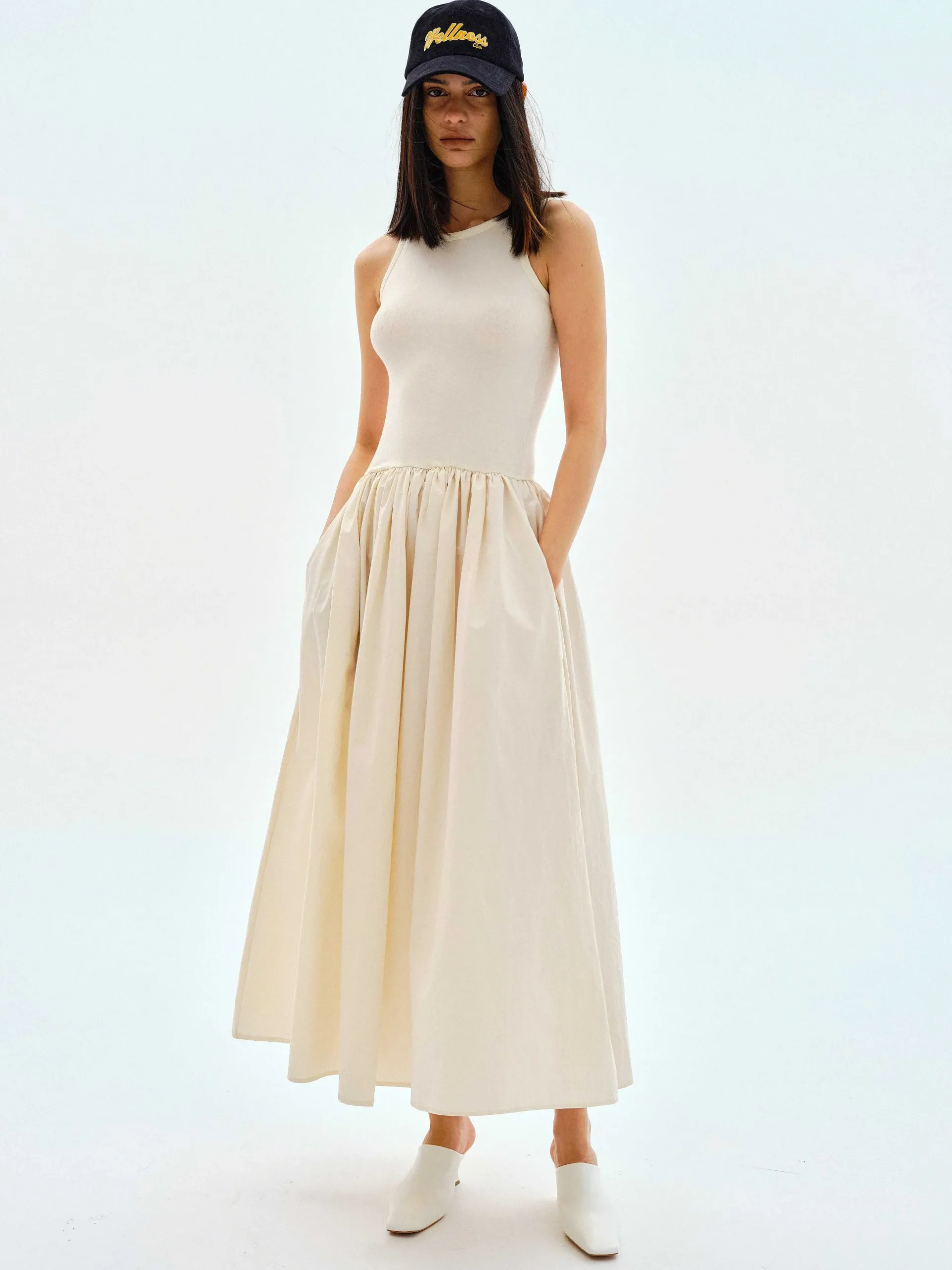 Women Source Unknown Clothing-Cotton Tank Dress,