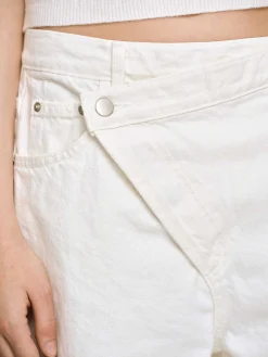 Women Source Unknown Clothing-Crossover Jeans, White