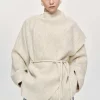 Women Source Unknown Accessories-Edmea Scarf-Detailed Jacket, Egret
