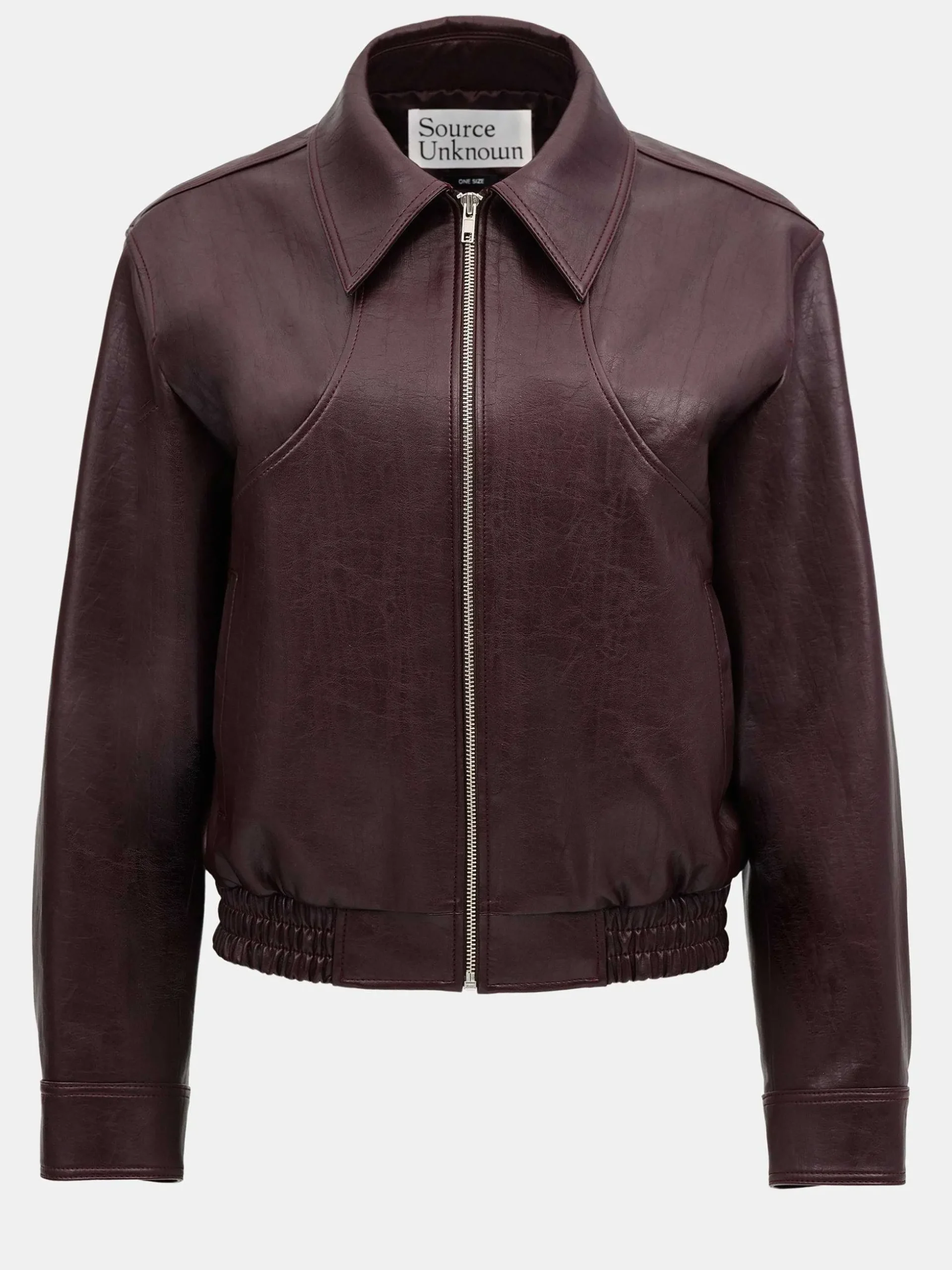 Women Source Unknown Accessories-Ennio Faux-Leather Bomber Jacket,