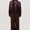 Women Source Unknown Accessories-Ennio Faux-Leather Bomber Jacket,