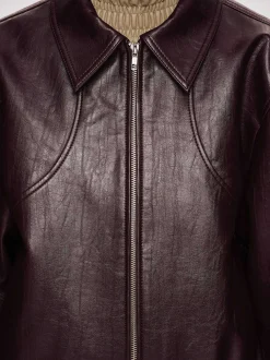 Women Source Unknown Accessories-Ennio Faux-Leather Bomber Jacket,