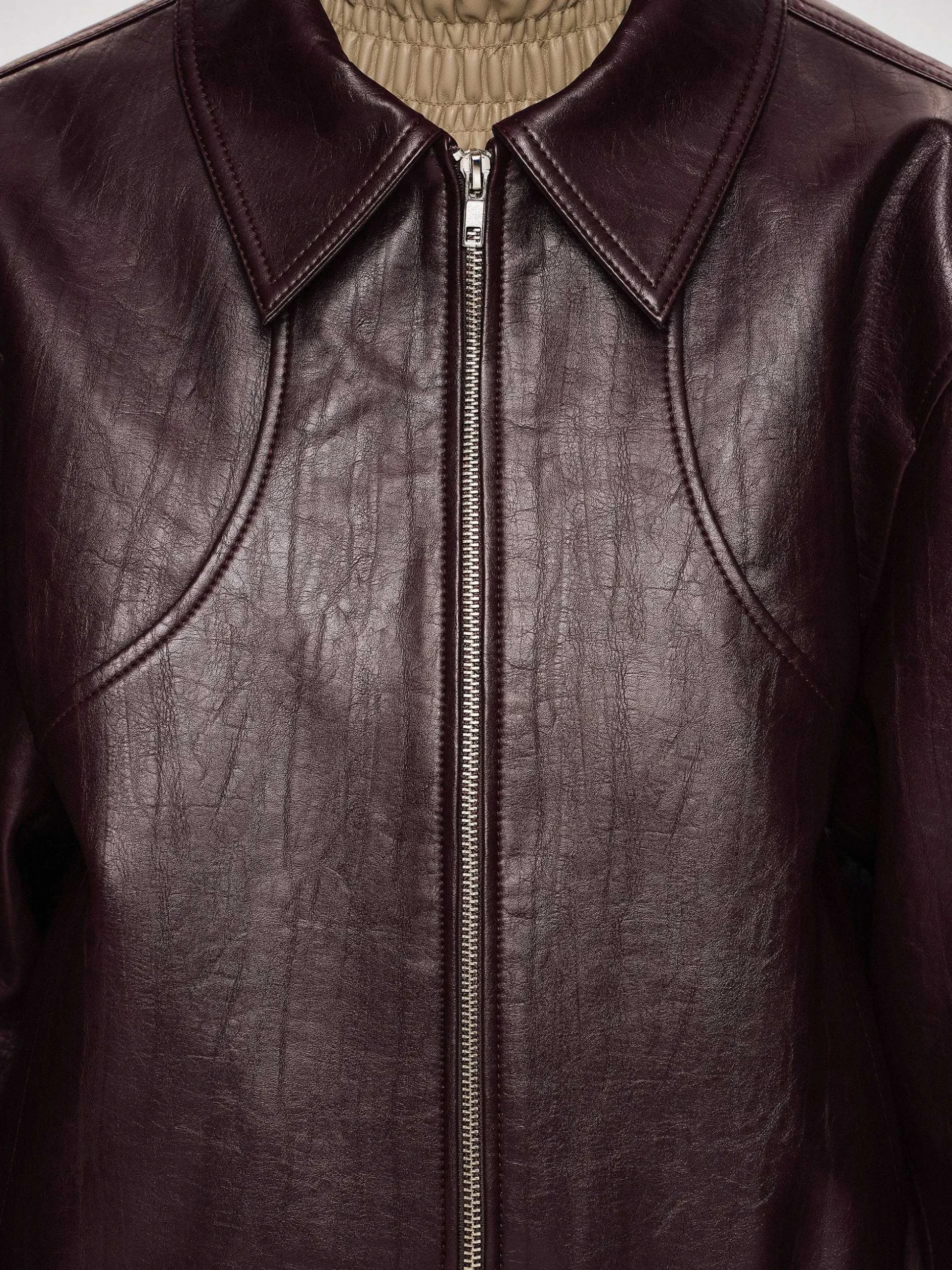 Women Source Unknown Accessories-Ennio Faux-Leather Bomber Jacket,