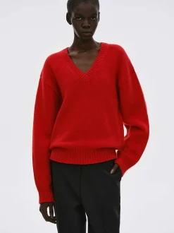 Women Source Unknown Knitwear-Extra-Fine Wool Jumper, Red