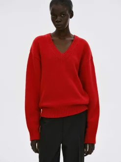 Women Source Unknown Knitwear-Extra-Fine Wool Jumper, Red