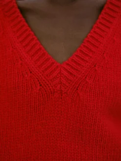 Women Source Unknown Knitwear-Extra-Fine Wool Jumper, Red