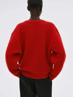 Women Source Unknown Knitwear-Extra-Fine Wool Jumper, Red
