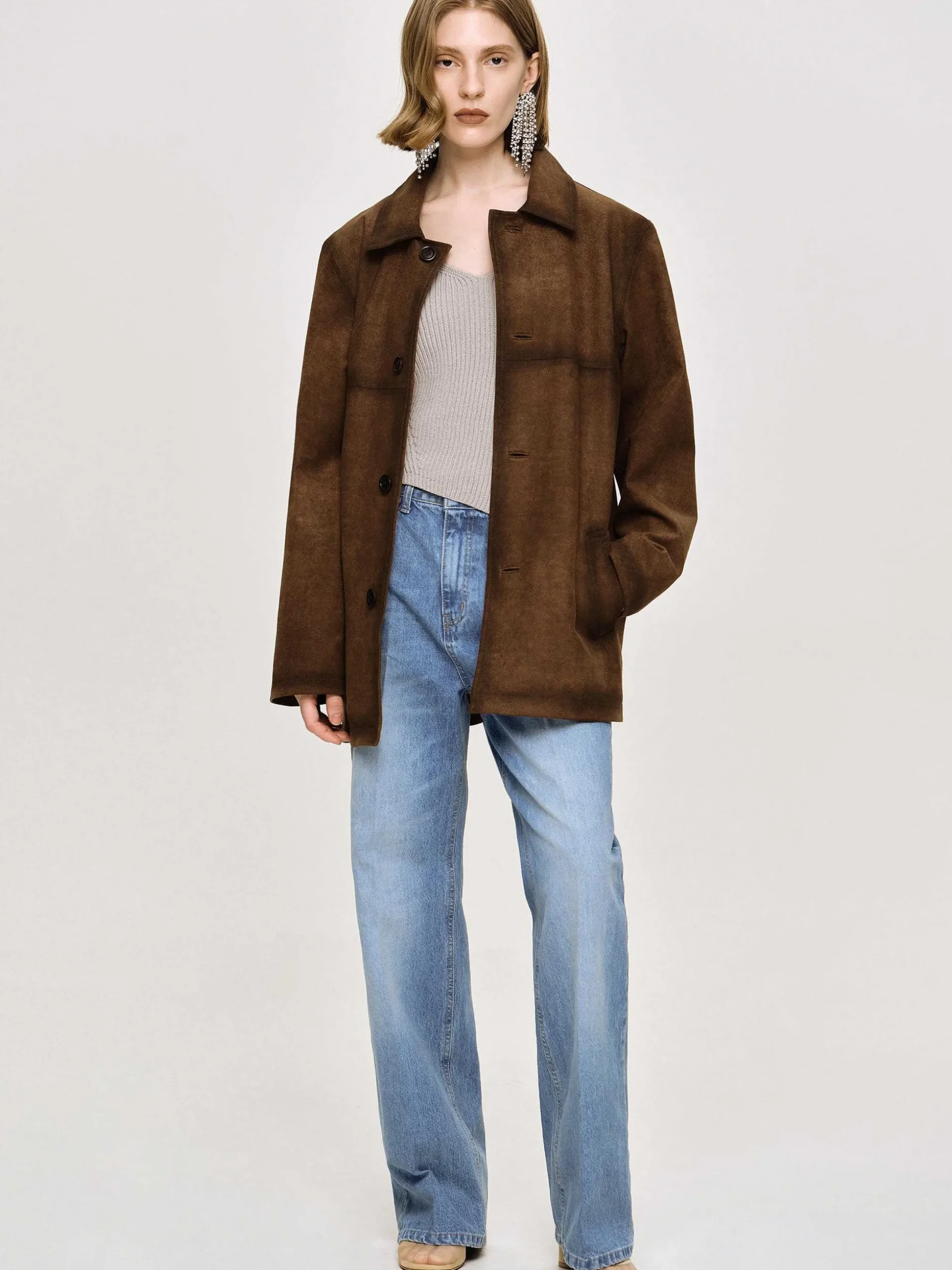 Women Source Unknown Accessories-Faded Sponge Jacket, Kobicha