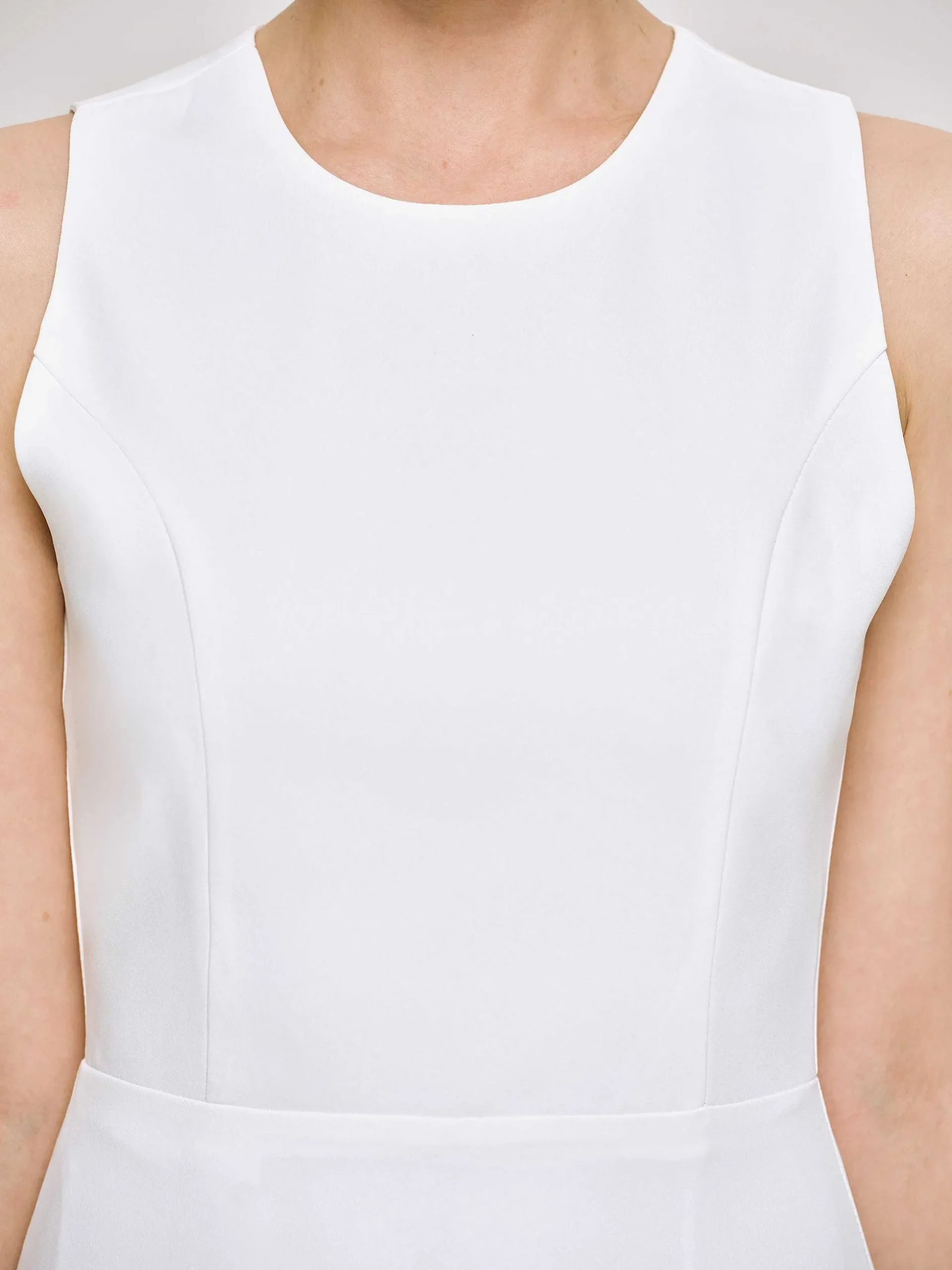 Women Source Unknown Clothing-Fitted Maxi Dress, White