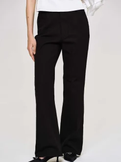 Women Source Unknown Denim-Flared Long Leg Jeans, Black