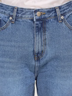 Women Source Unknown Denim-Full-Length Slim Jeans, Medium Blue