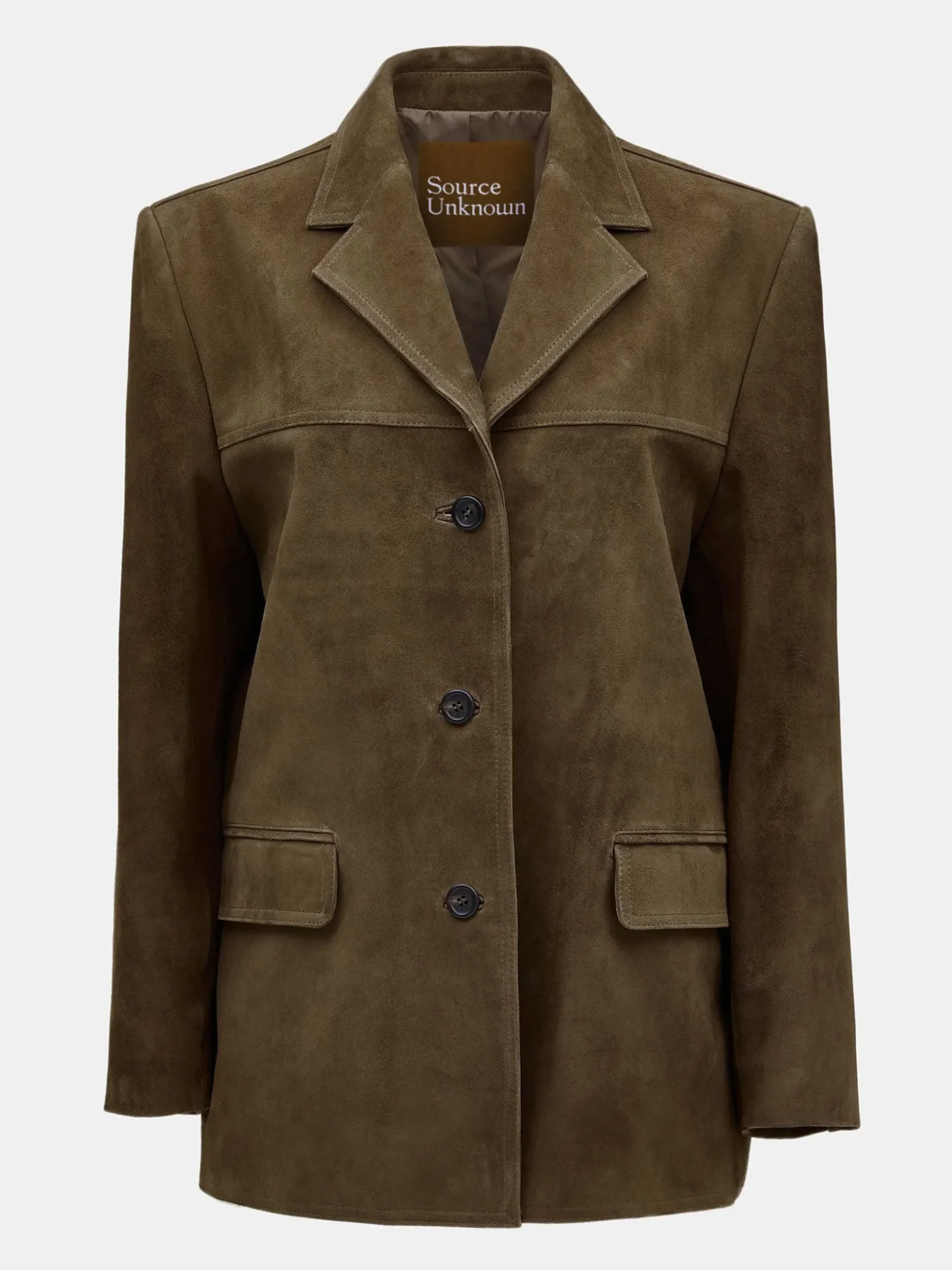 Women Source Unknown Accessories-Hailey Lambskin Blazer, Pecan