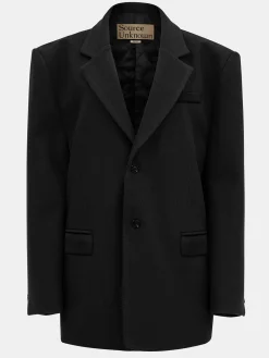Women Source Unknown Accessories-Hayk Oversized Boyfriend Blazer, Black