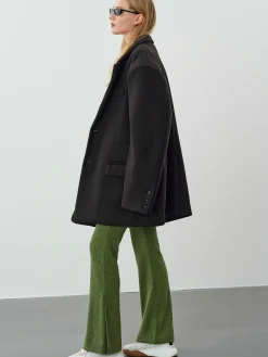 Women Source Unknown Accessories-Hayk Oversized Boyfriend Blazer, Black