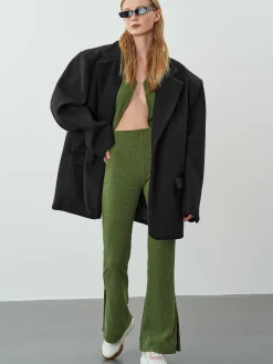 Women Source Unknown Accessories-Hayk Oversized Boyfriend Blazer, Black