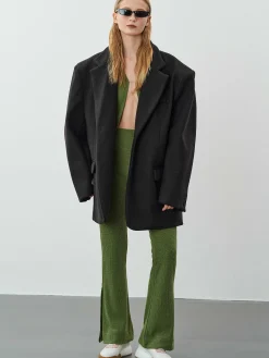 Women Source Unknown Accessories-Hayk Oversized Boyfriend Blazer, Black