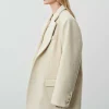 Women Source Unknown Accessories-Hayk Oversized Boyfriend Blazer, Cream
