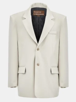 Women Source Unknown Accessories-Hayk Oversized Boyfriend Blazer, Cream