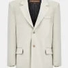 Women Source Unknown Accessories-Hayk Oversized Boyfriend Blazer, Cream