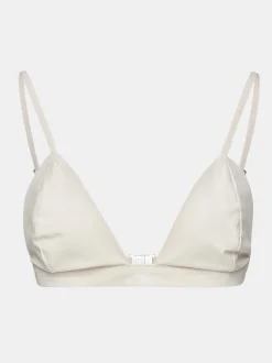 Women Source Unknown Clothing-Heart Neck Cotton Bra Top, Canvas