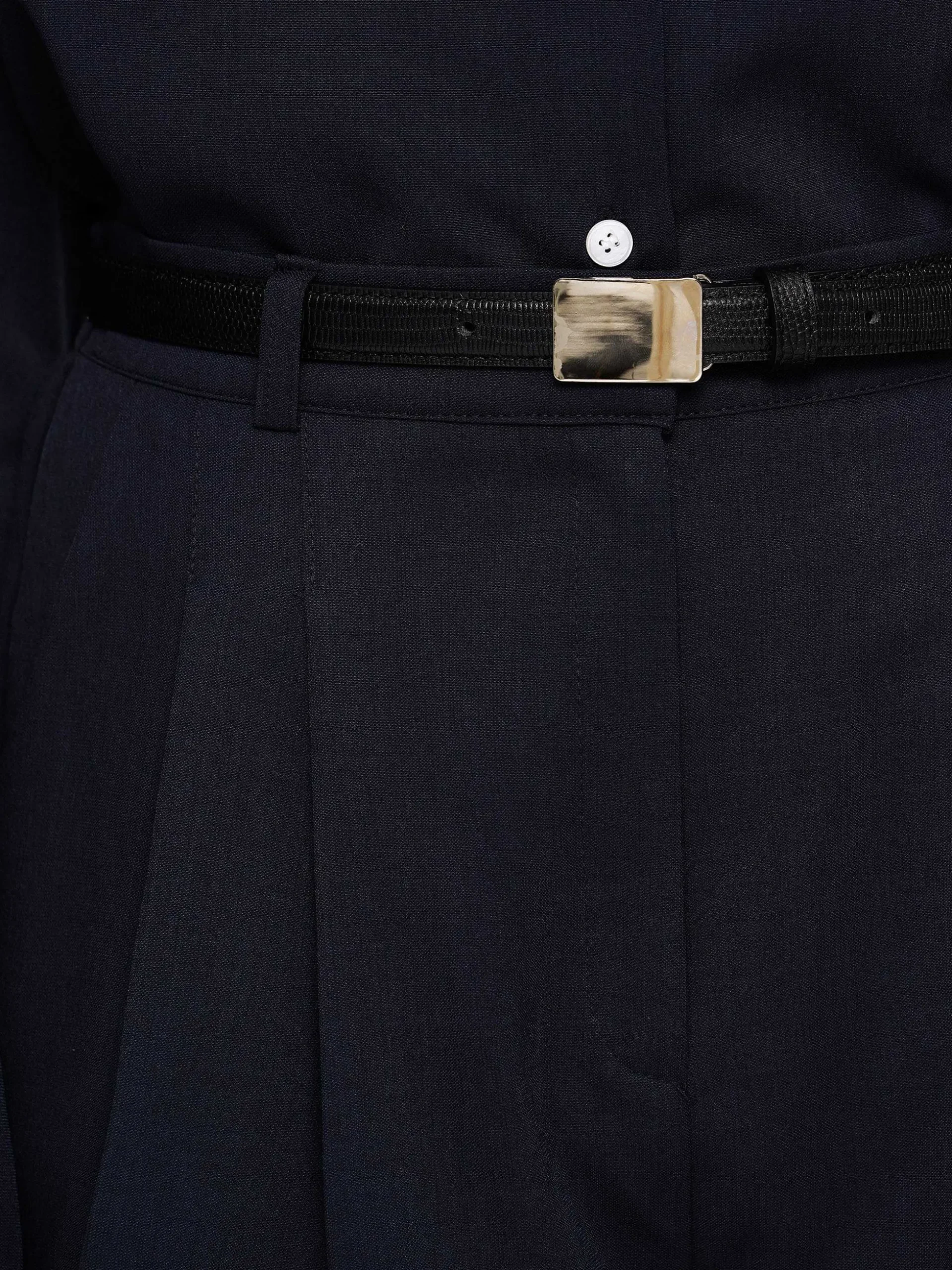 Women Source Unknown Bottoms-High Rise Angled Shorts, Navy