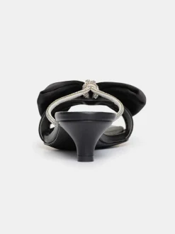 Women Source Unknown Shoes & Bags-Kaia Crystal Embellished Mules, Black