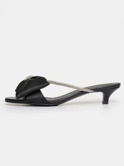 Women Source Unknown Shoes & Bags-Kaia Crystal Embellished Mules, Black