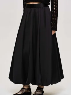 Women Source Unknown Bottoms-Kaleido Puffball Skirt, Black
