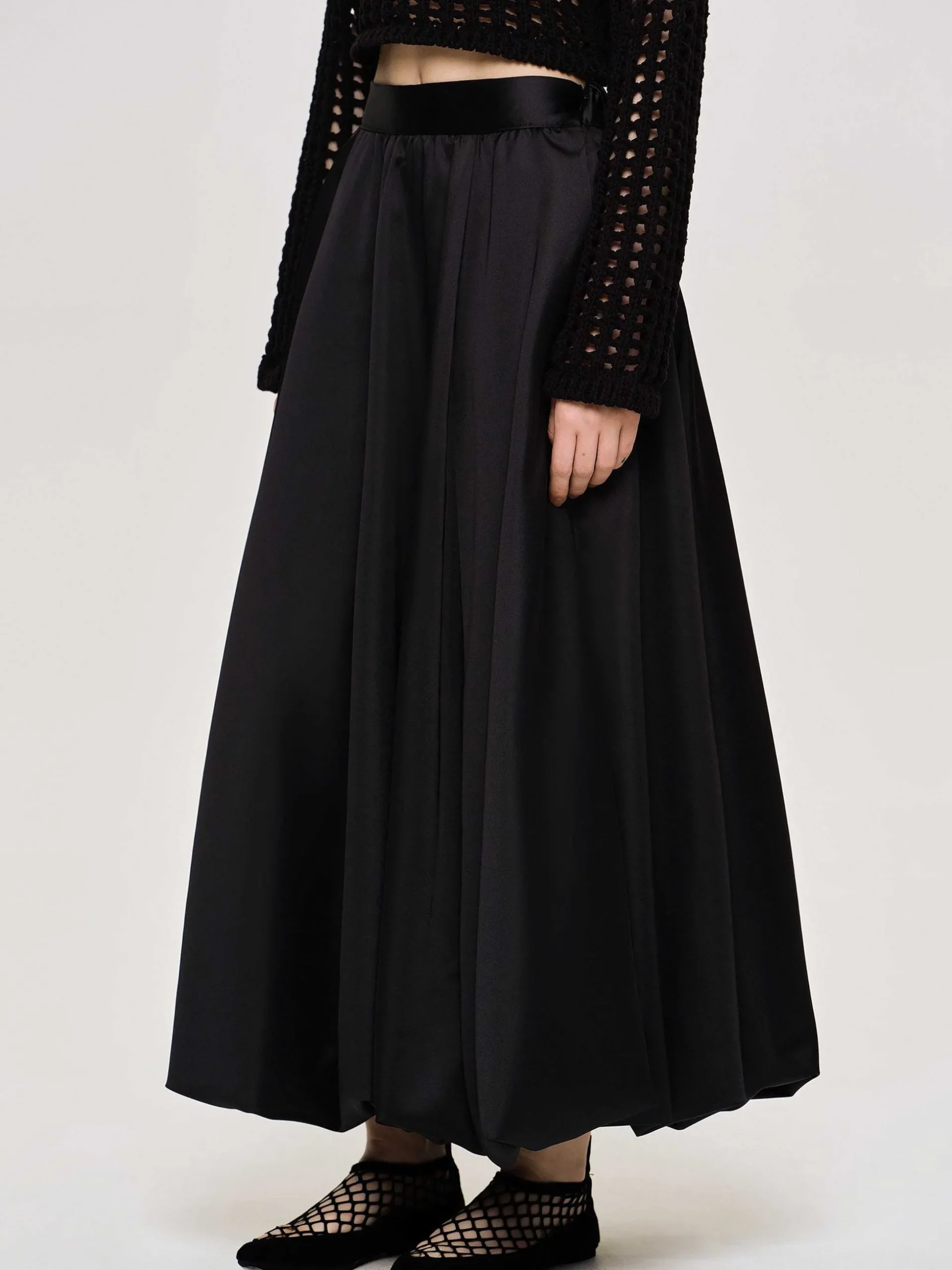 Women Source Unknown Bottoms-Kaleido Puffball Skirt, Black