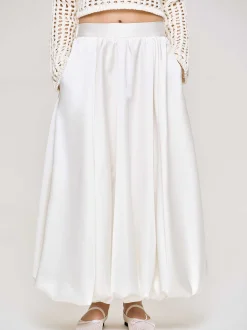 Women Source Unknown Clothing-Kaleido Puffball Skirt, White
