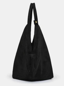 Women Source Unknown Shoes & Bags-Large Fortune Cookie Bag, Suede Black