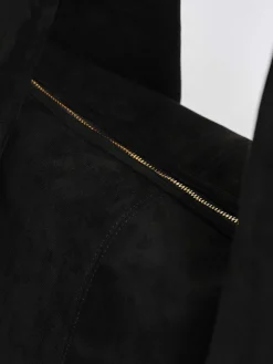 Women Source Unknown Shoes & Bags-Large Fortune Cookie Bag, Suede Black